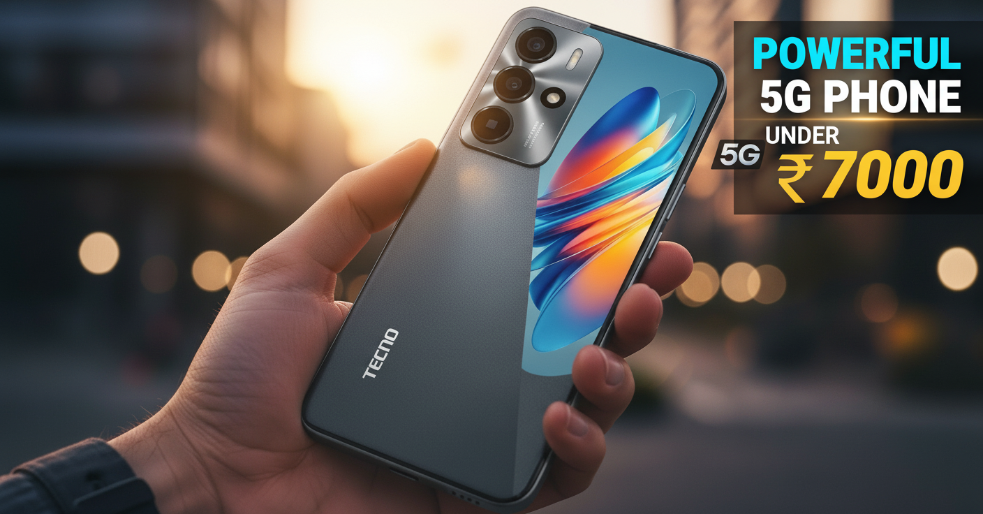 गरीबों के बजट में आया सिर्फ ₹7000 में दमदार 5G फोन, कम पैसो मे शानदार फीचर्स के साथ।